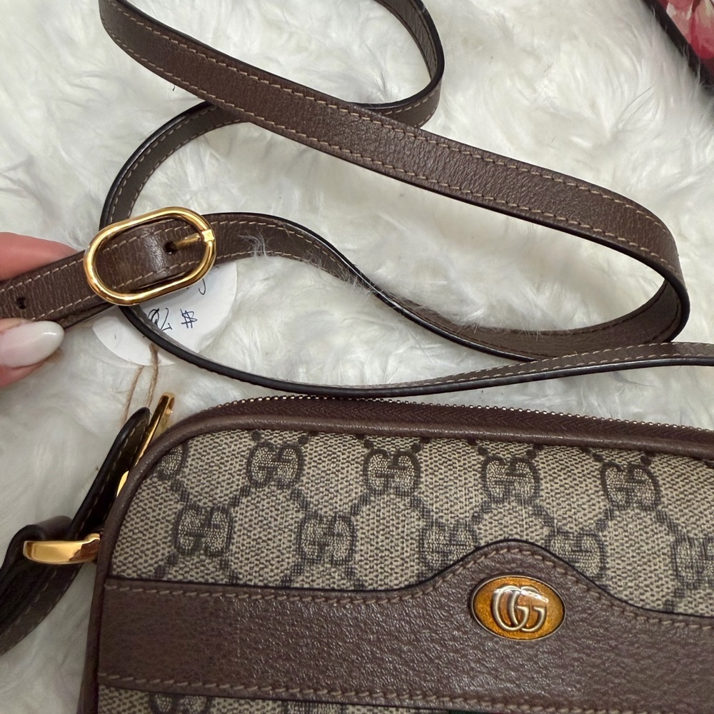 Gucci Brown Crossbody Bag with Signature Pattern - Picture 8 of 15
